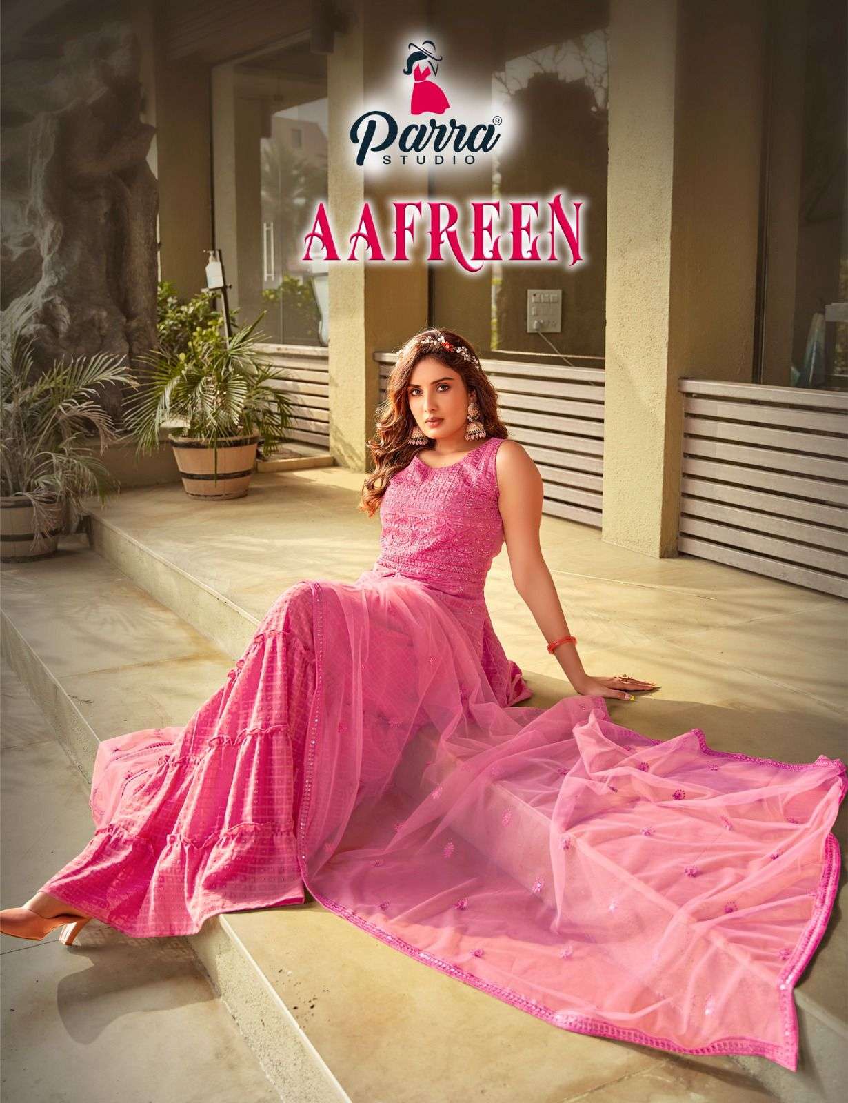 PARRA STUDIO PRESENTS AAFREEN SILK EMBROIDERY SEQUANCE WHOLESALE READYMADE COLLECTION